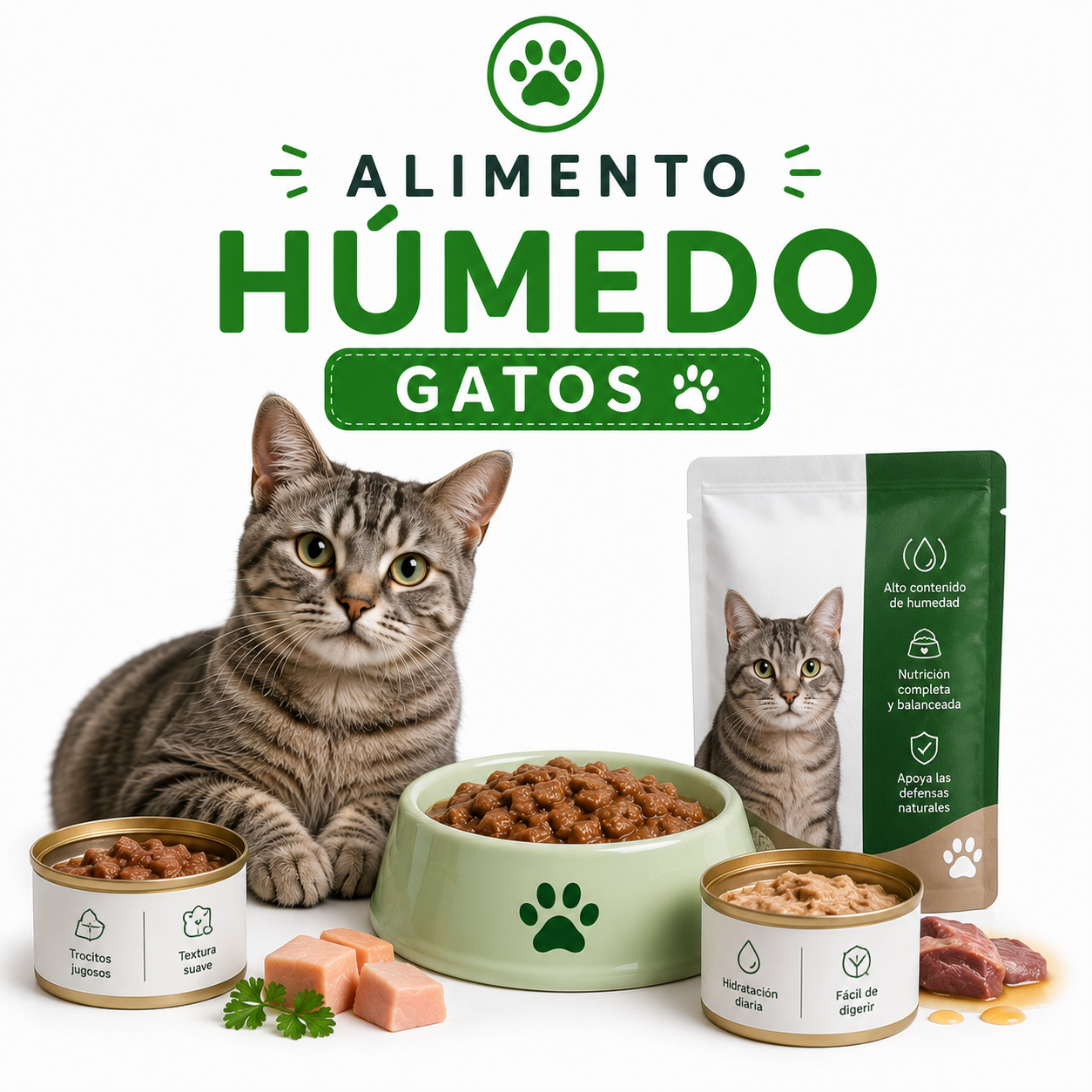 Alimento Húmedo Gatos