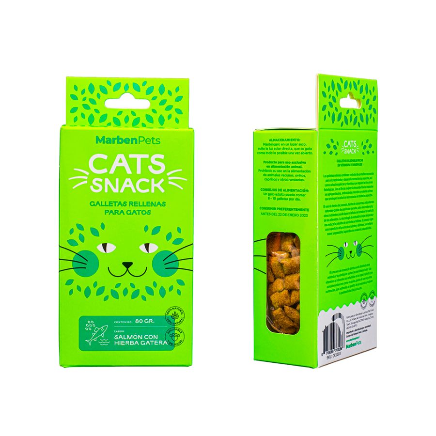 Cat Snack Galletas Salmón con Hierba Gatera