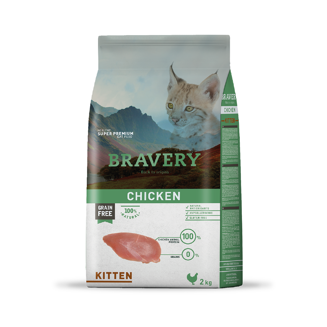 Bravery Kitten Pollo 2 kg