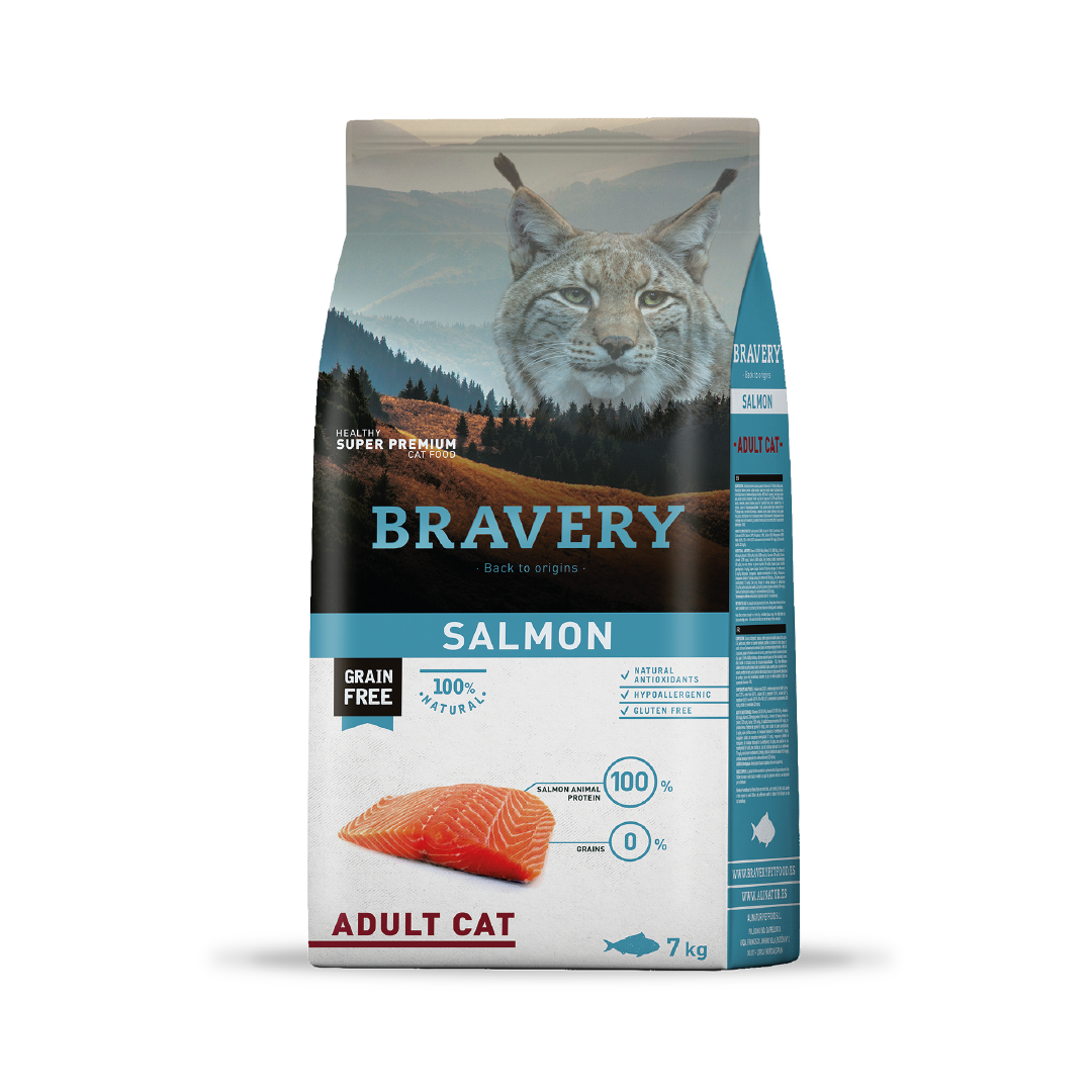 Bravery Gato Adulto Salmón 2 kg