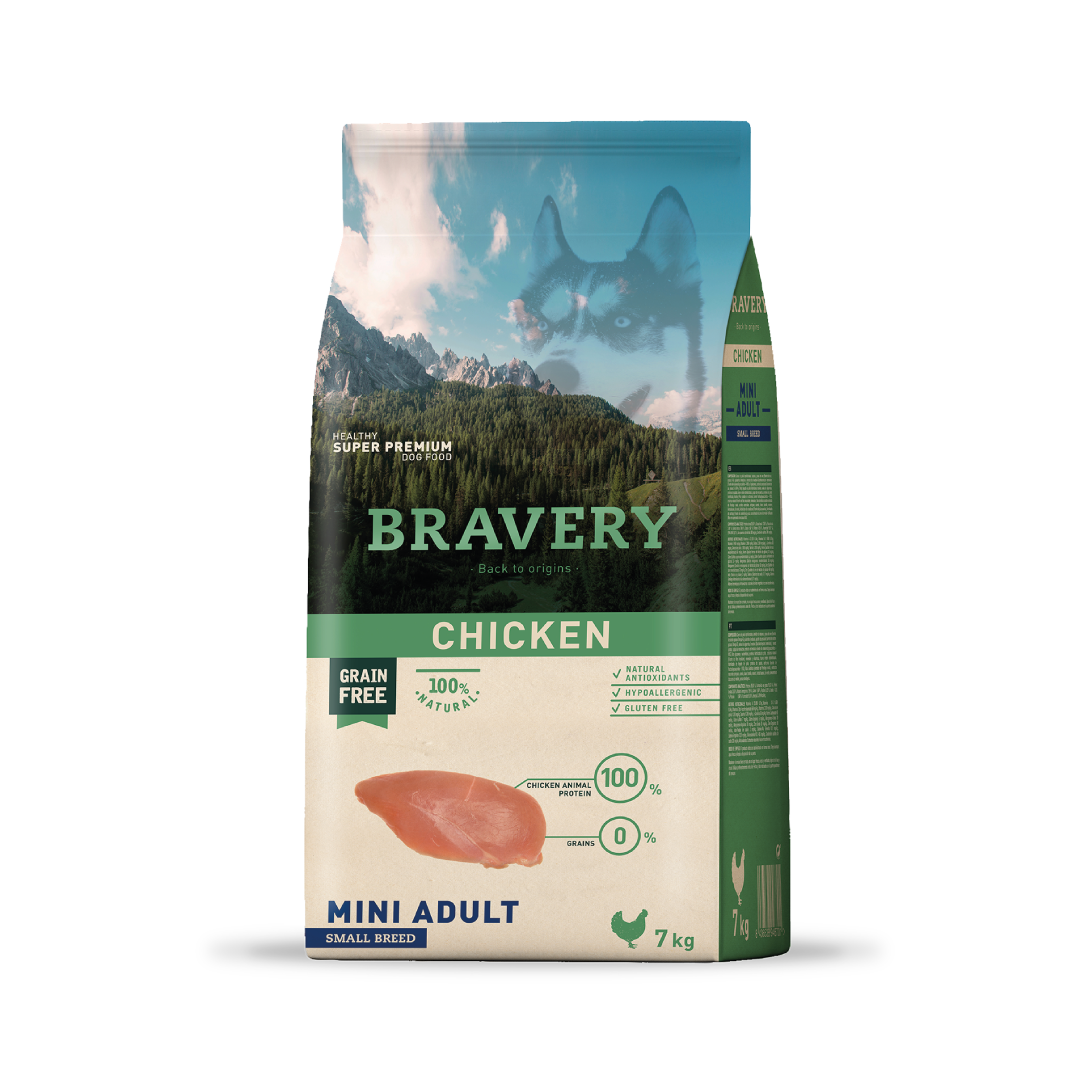 Bravery Mini Adulto Pollo 7 kg