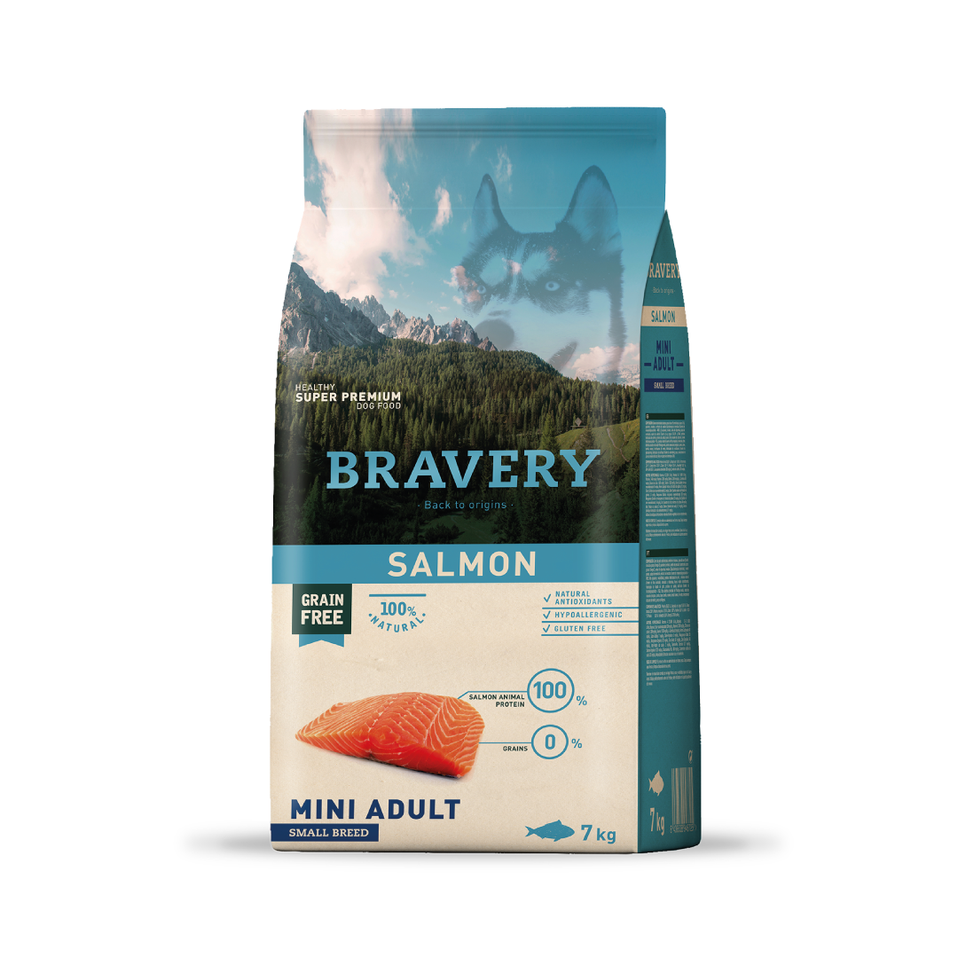 Bravery Mini Adulto Salmón 7 kg