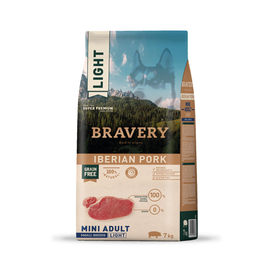 Bravery Mini Adulto Light Cerdo Ibérico 7 kg