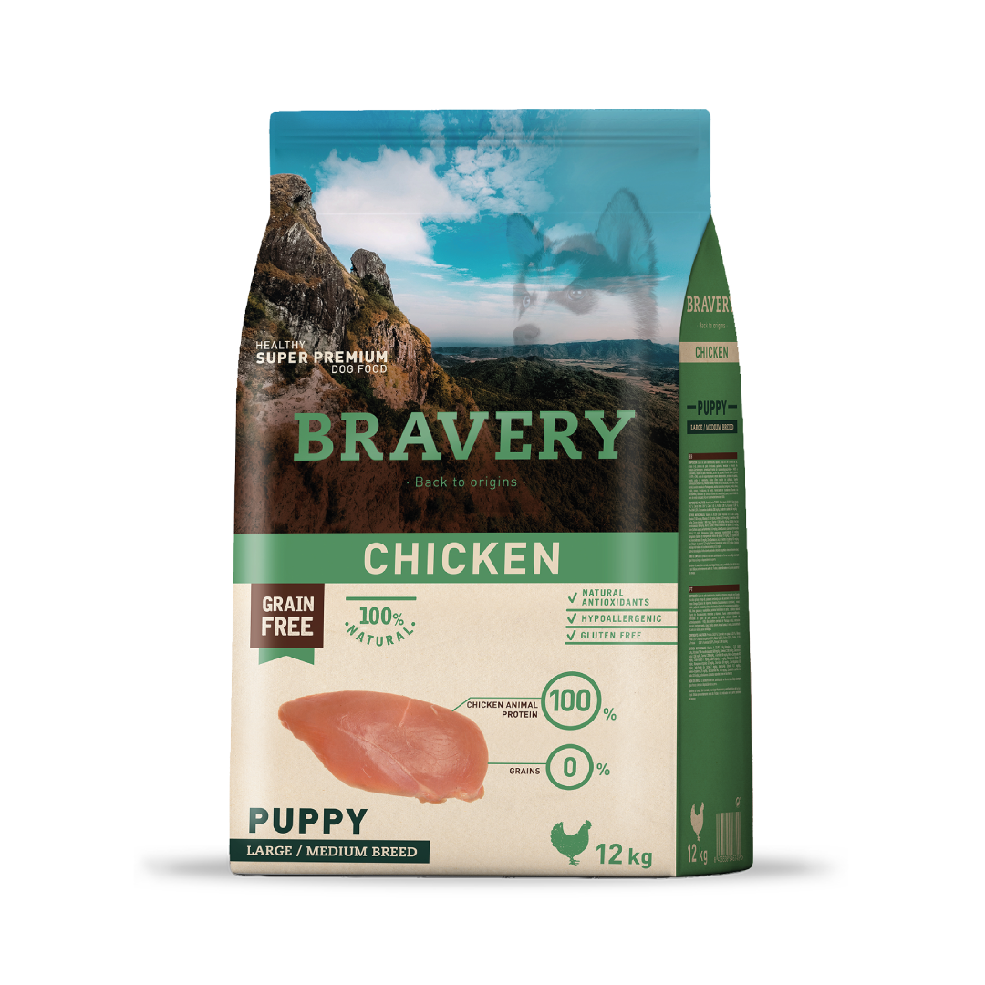 Bravery Puppy Pollo 12 kg