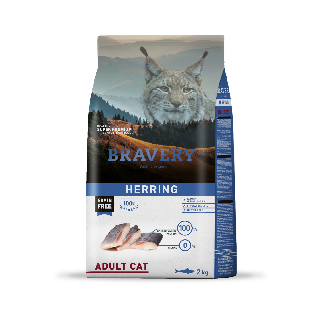 Bravery Gato Adulto Arenque 2 kg
