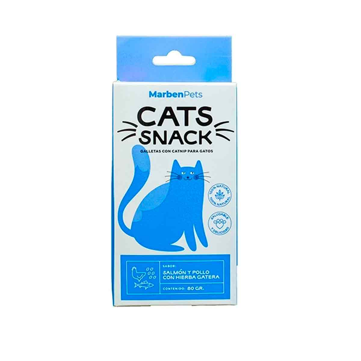 Cat Snack Galletas Salmón y Pollo con Hierba Gatera