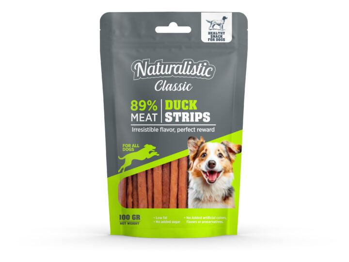 Naturalistic Tiras de Pato para Perros