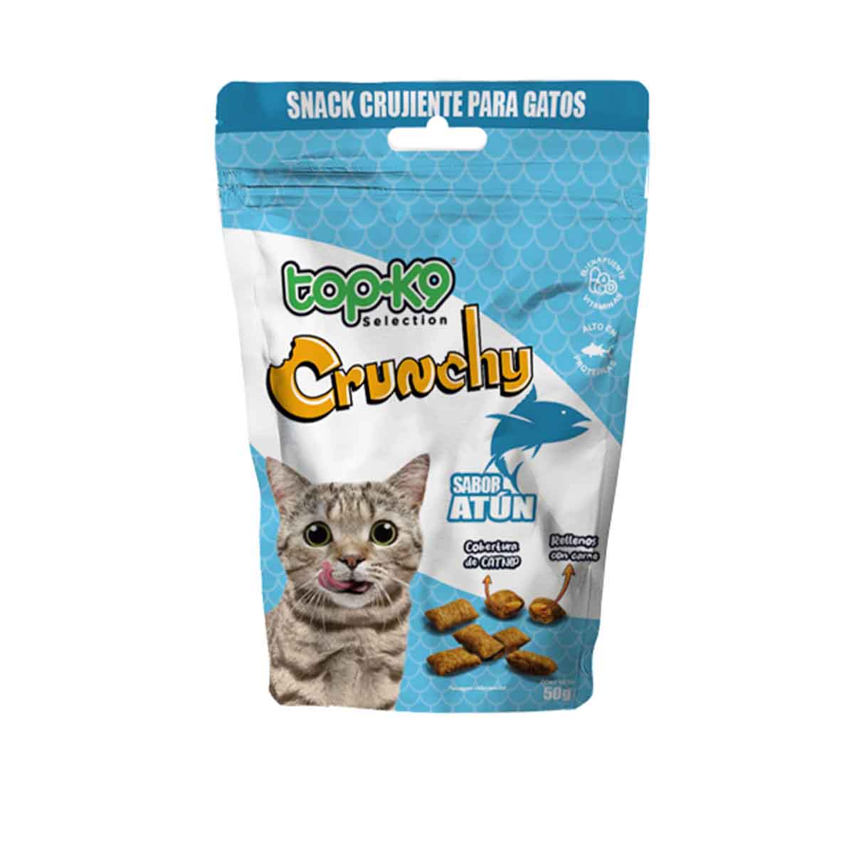 Top K9 Crunchy Snack para Gatos Sabor Atún