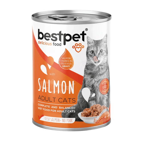 BestPet Gato Adulto Salmón en Salsa 400 g