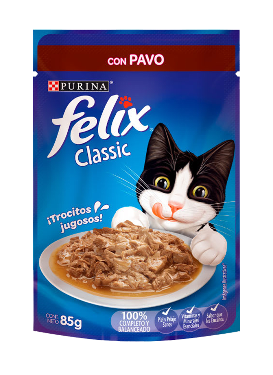 Felix Gato Adulto Pavo en Salsa 85 g