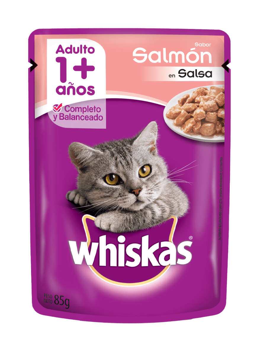 Whiskas Gato Adulto Salmón en Salsa 85 g