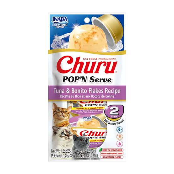 Churu Pop´n Serve Atún con Bonito 2 unidades
