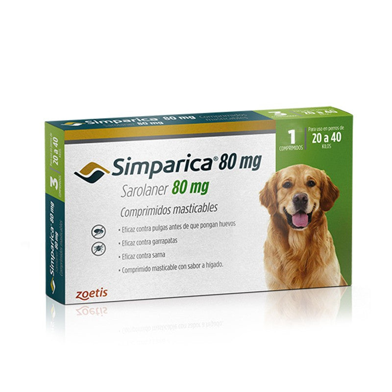 Simparica Perros 20 a 40 kg 1 Comprimido