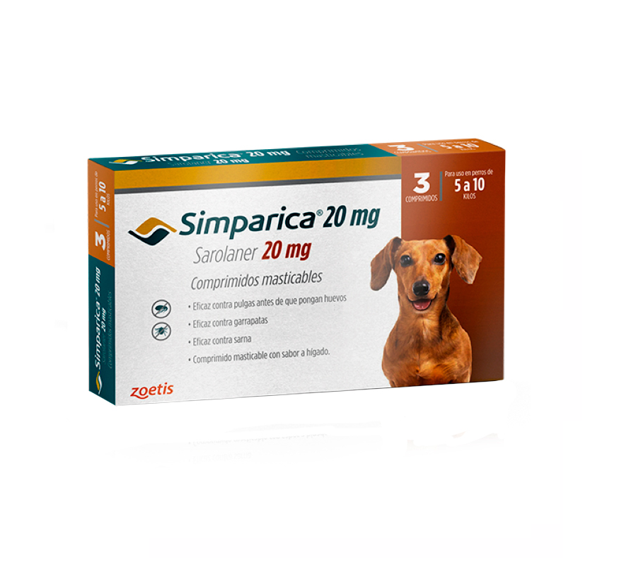 Simparica Perros 5 a 10 kg 3 Comprimidos